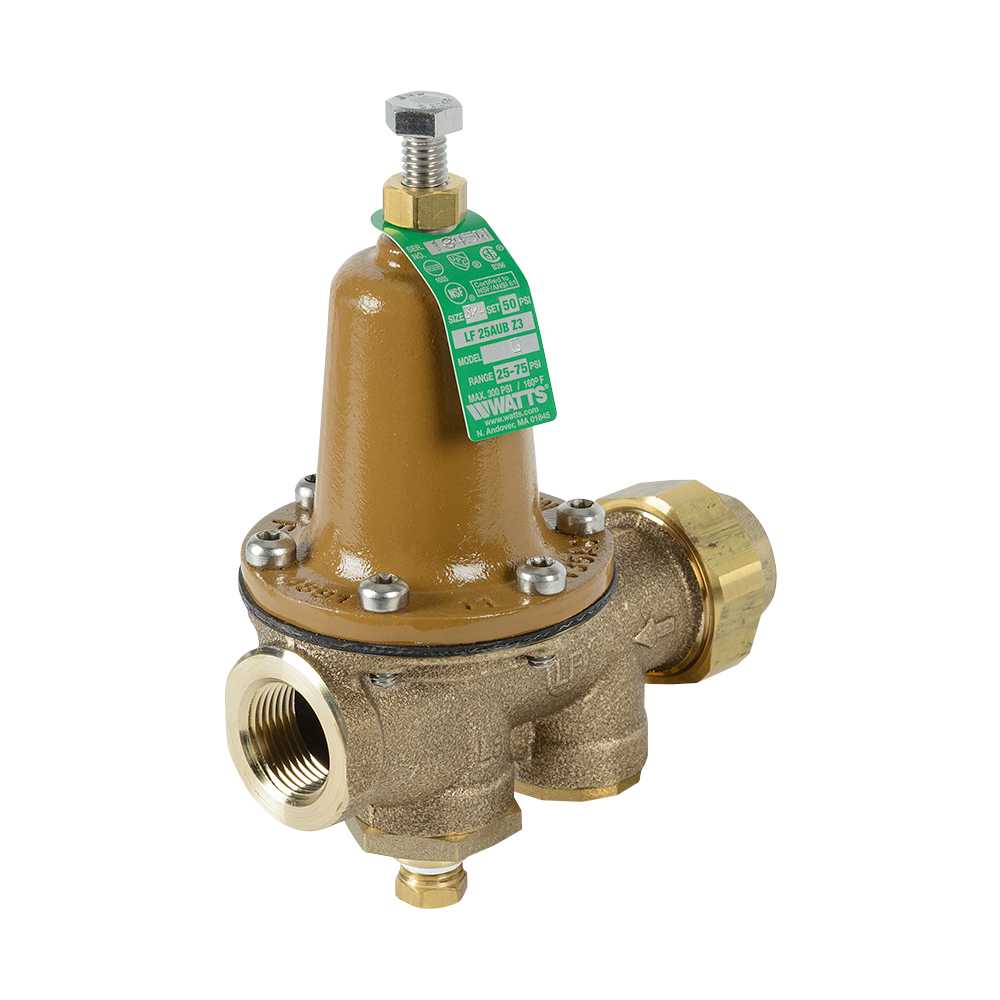 Soupape de réduction de pression 3/4 po