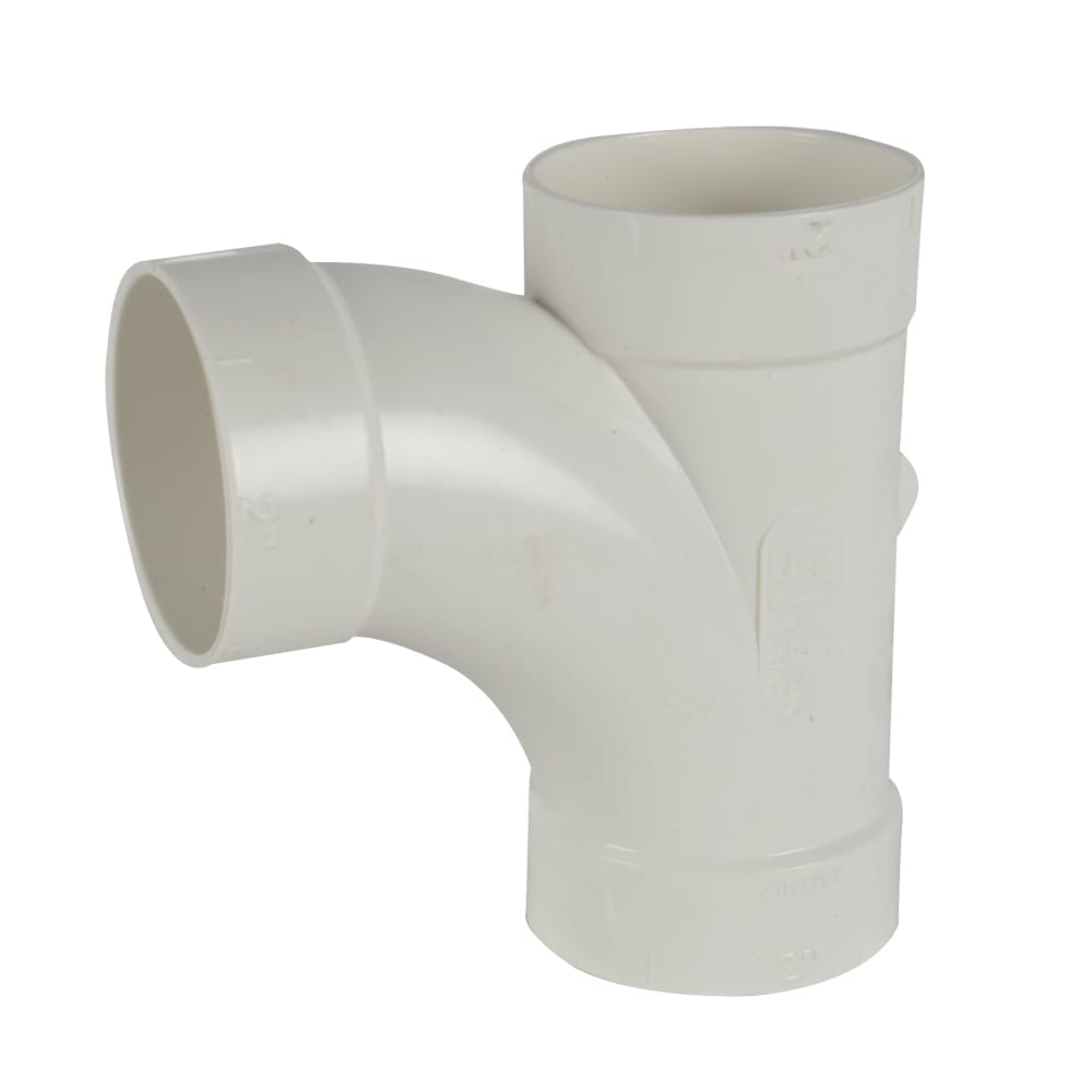 Té coudé 90° PVC pour aspirateur central 2 po