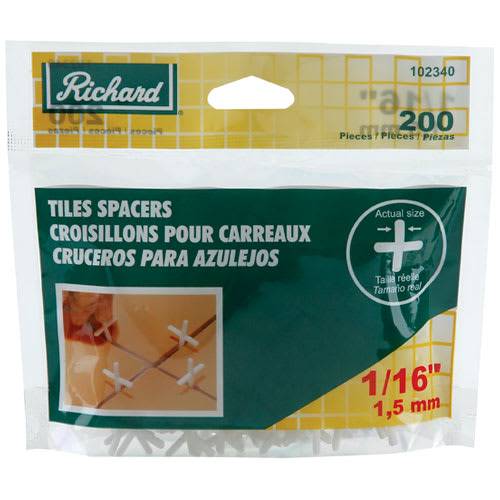 A. RICHARD Ceramic Tile Spacers 1/16 in.