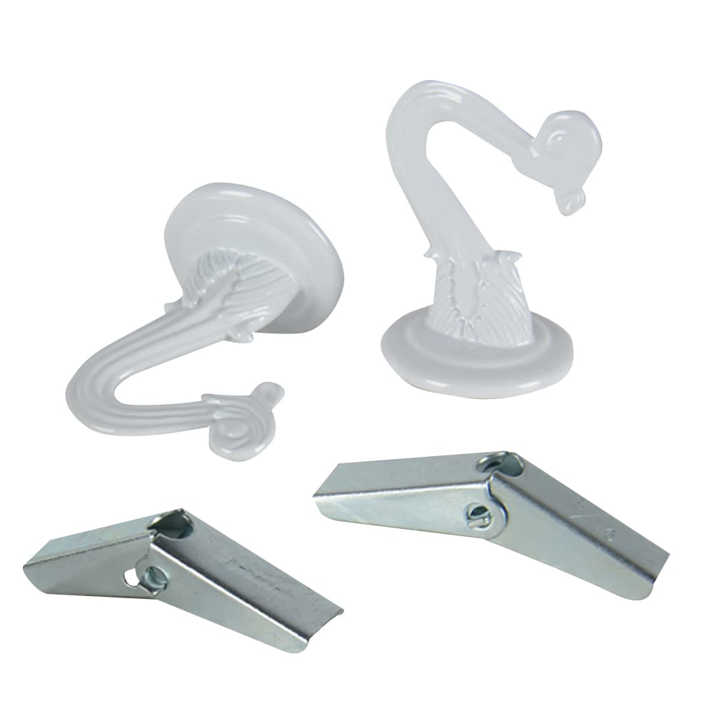 Crochets de suspension blanc Pqt/2