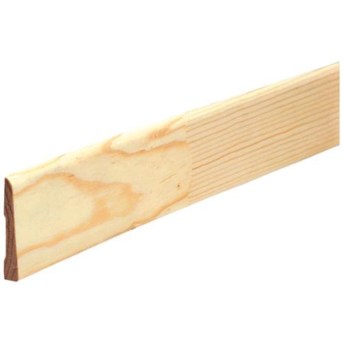 Chambranle uni en pin clair jointé 3/8&nbsp;po&nbsp;x 2 1/2 po x 7 pi