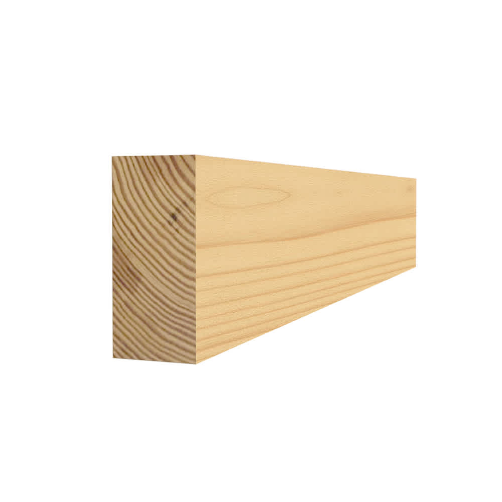 Rectangle en pin clair jointé 5/16 po x 11/16 po x 8 pi