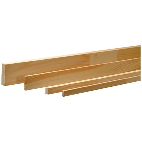 Arrêt de porte en pin clair jointé 7/16&nbsp;po&nbsp;x 1 1/16 po x 82 po