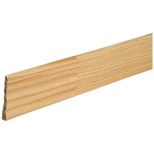 Chambranle colonial en pin clair jointé 3/8 po x 2 1/2 po x 7 pi