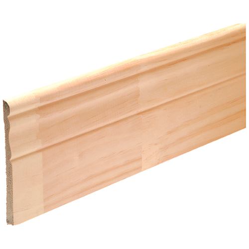 Plinthe coloniale en pin clair jointé 5/16 po x 4 1/8 po x 8 pi