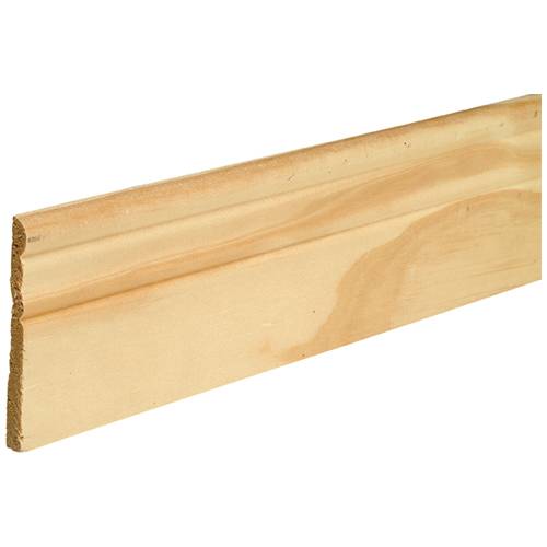 Plinthe coloniale en pin clair 3/8 po x 3 1/8 po x 8 pi