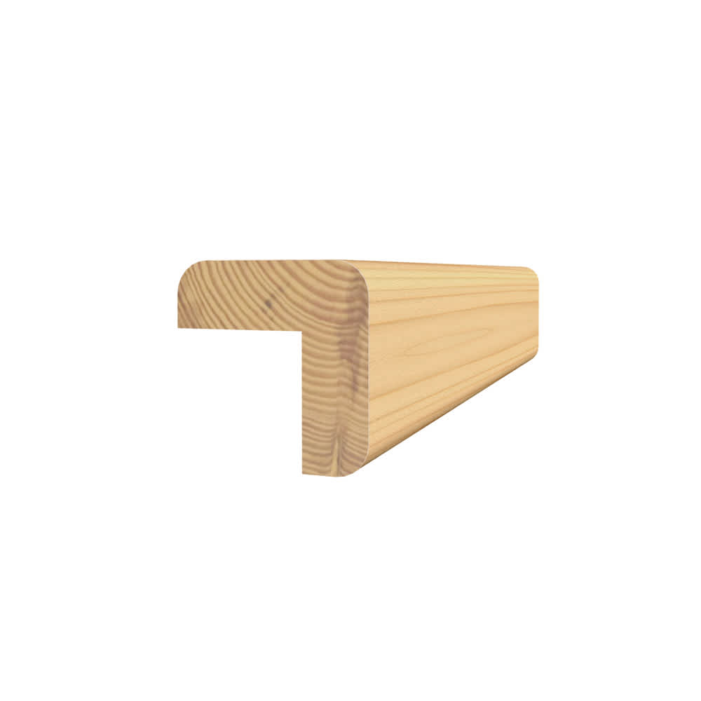 Solid Clear Pine Exterior Corner - 11/16 in. x 11/16 in. x 8 ft.