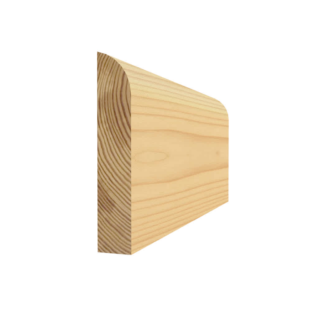 Arrêt de porte en pin clair jointé 5/16&nbsp;po&nbsp;x 1 11/16 po x 7 pi