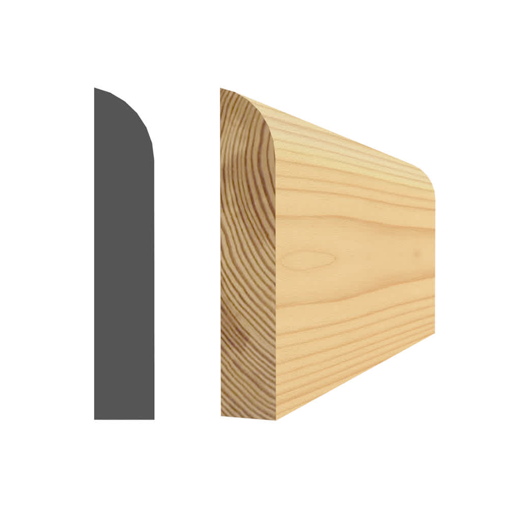 Clear Jointed Pine Door Stop 5/16 in. x 1 11/16 in. x 7 ft.