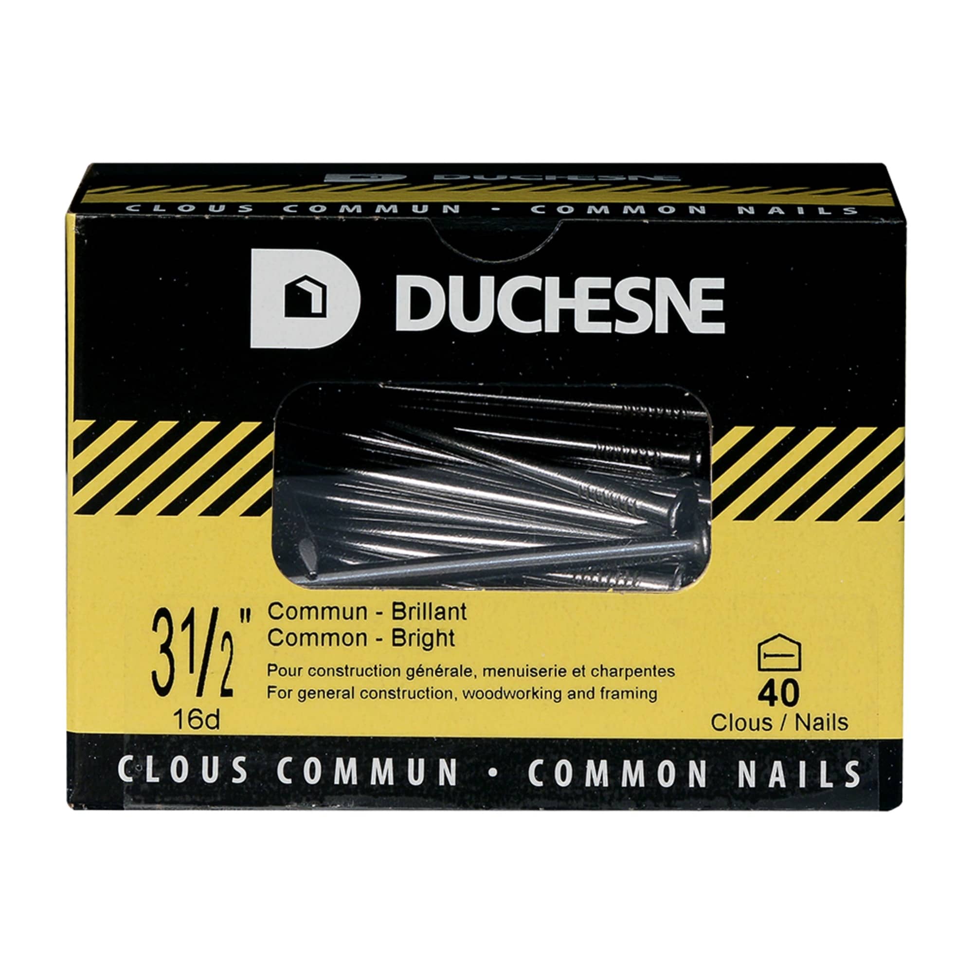 Bright Common Nails 3&nbsp;1/2 in Pkg/40