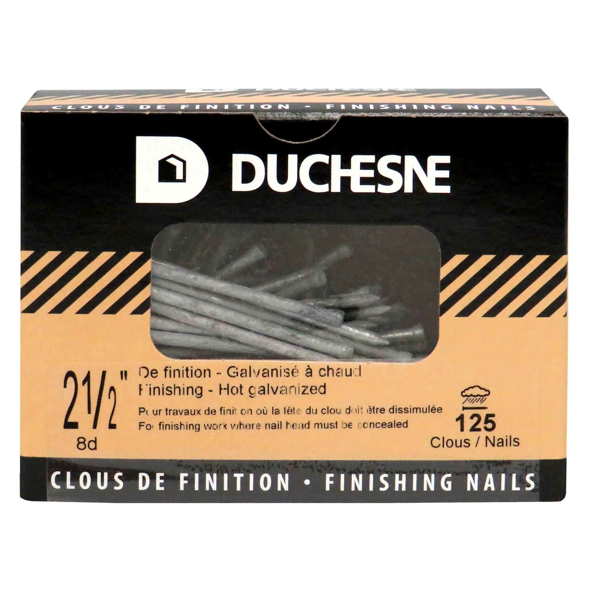 Hot Galvanized Finishing Nails 2&nbsp;1/2 in Pkg/125