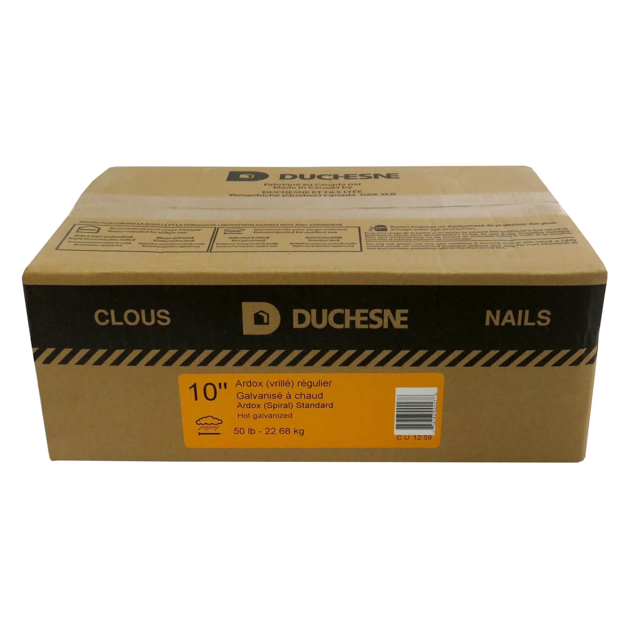 Clou vrillé Ardox galvanisés à chaud 10&nbsp;po 50&nbsp;lb