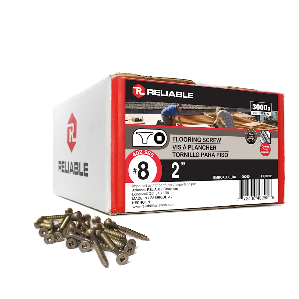 2 in. n° 8 Floor Screws Pkg/3000