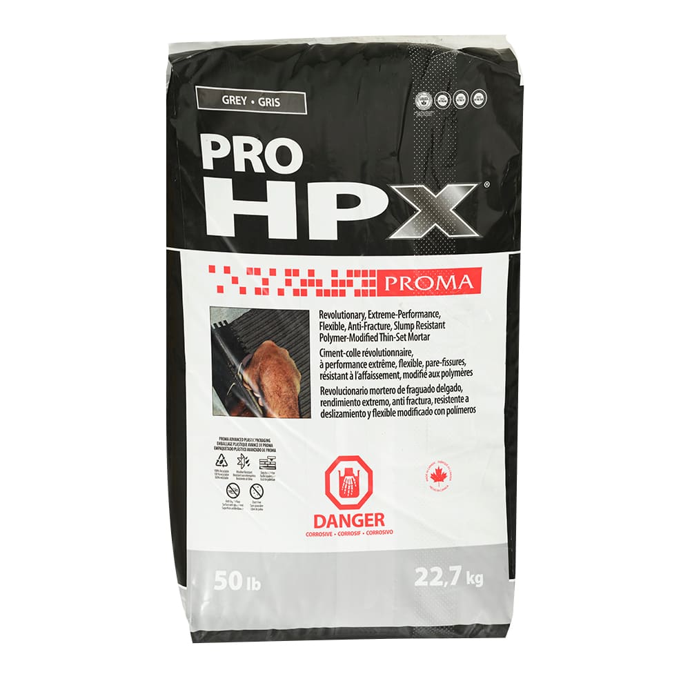 Ciment-colle Pro HPX Mortar 22,7 kg gris