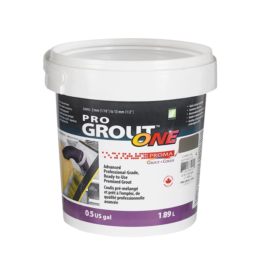 Pro Grout ONE Ready to Use 1.89 L Charcoal
