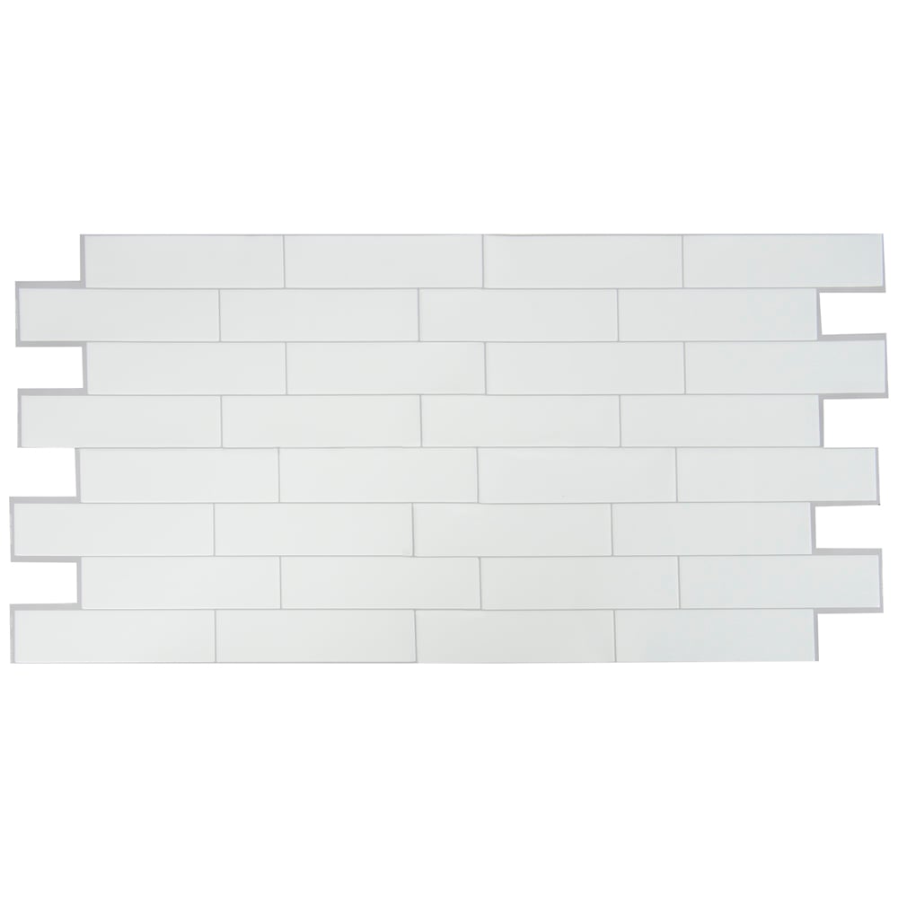 Tuiles adhésives Oslo blanc 22&nbsp;9/16&nbsp;po&nbsp;x&nbsp;10&nbsp;7/8&nbsp;po Pqt/2