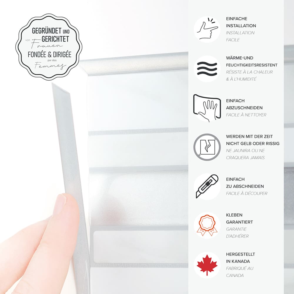 Tuiles adhésives Oslo blanc 22&nbsp;9/16&nbsp;po&nbsp;x&nbsp;10&nbsp;7/8&nbsp;po Pqt/2