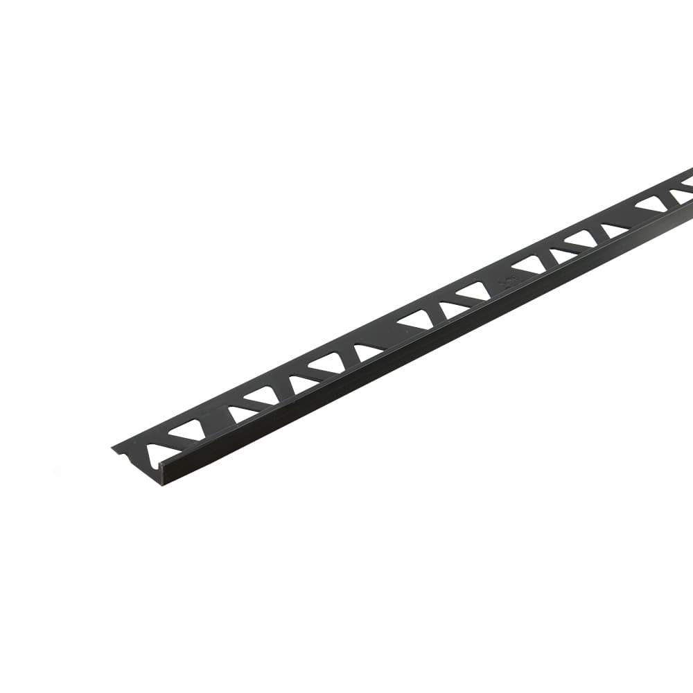 Satin Black L-Shaped Ceramic Floor Edging 10 mm x 8 ft.