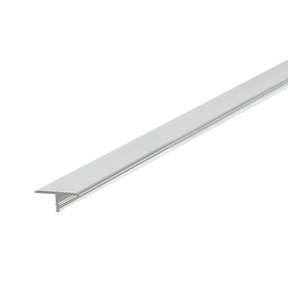 Chrome T-Shaped Ceramic Floor Edging 7/8 in. x 8 ft.
