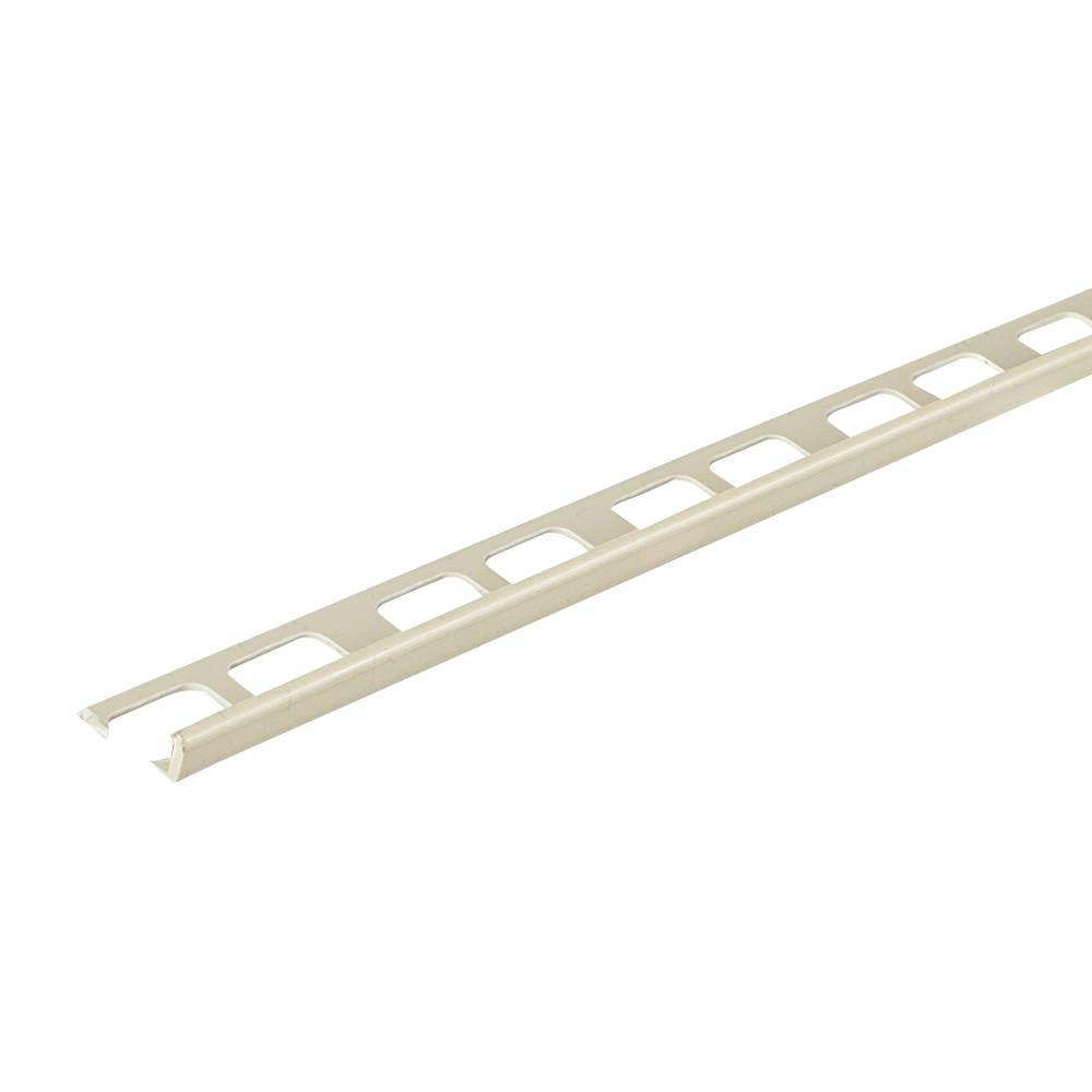 White L-Shaped Ceramic Floor Edging 10 mm x 8 ft.