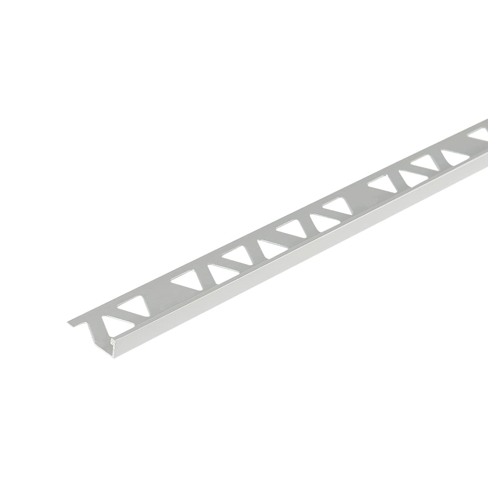 Clear Satin L-Shaped Ceramic Floor Edging 12 mm x 8 ft.