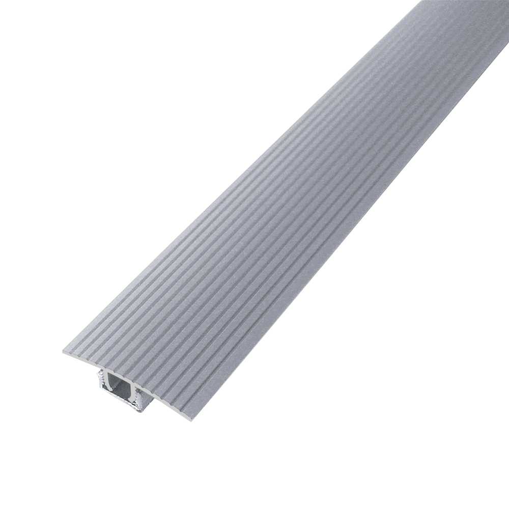 Moulure en T argent satiné 1 1/2 po x 36 po