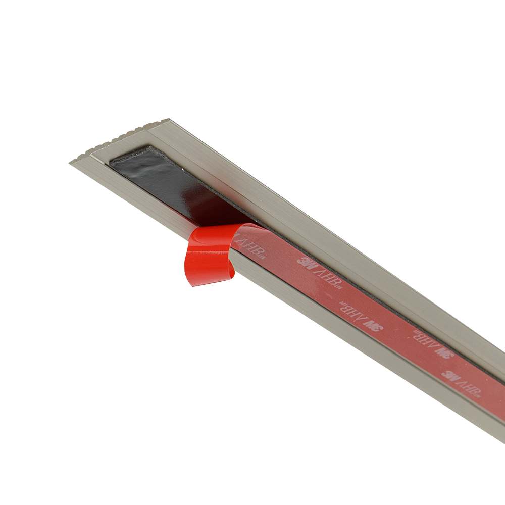 Satin Nickel Flat Floor Edging 1-1/4 in. x 36 in.