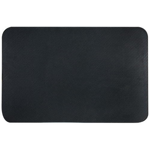 Tapis gratte-pieds en caoutchouc noir 22&nbsp;po&nbsp;x&nbsp;33&nbsp;po