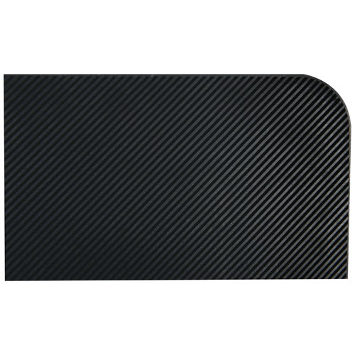 Tapis gratte-pieds en caoutchouc noir 22&nbsp;po&nbsp;x&nbsp;33&nbsp;po