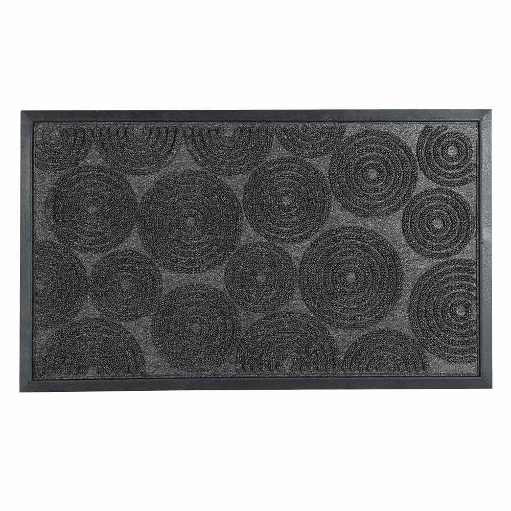 VERTUO Rondo Carpet 18 in. x 30 in. Grey