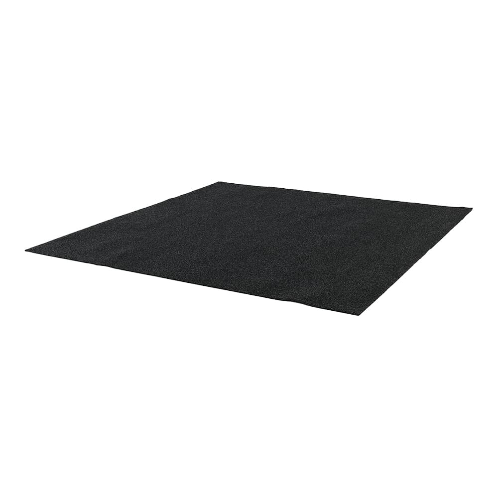 Tapis d'intérieur et d'extérieur Nero noir 78&nbsp;po&nbsp;x&nbsp;78&nbsp;po VERTUO
