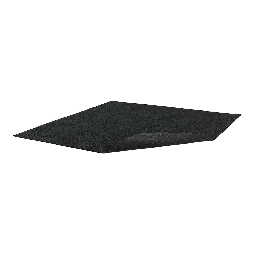Tapis d'intérieur et d'extérieur Nero noir 78&nbsp;po&nbsp;x&nbsp;78&nbsp;po VERTUO