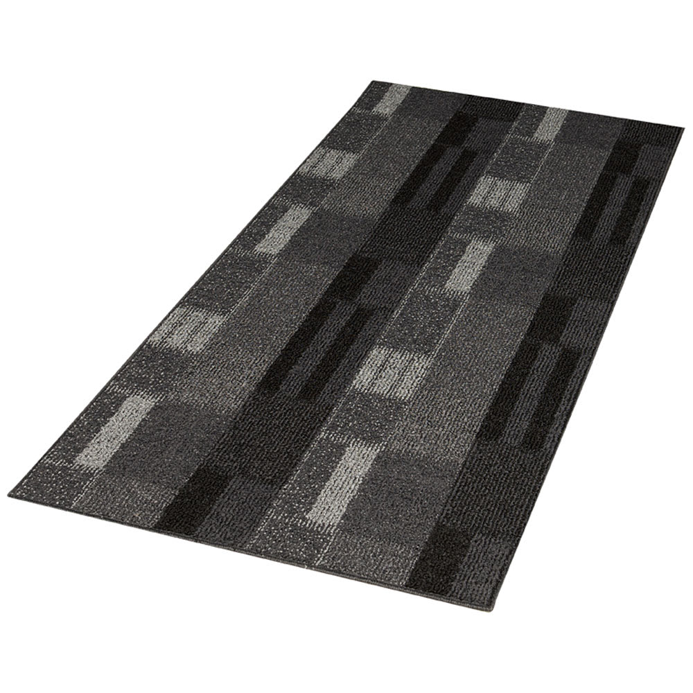 Tapis d'intérieur Bricks charbon de bois 2&nbsp;pi&nbsp;x 5&nbsp;pi