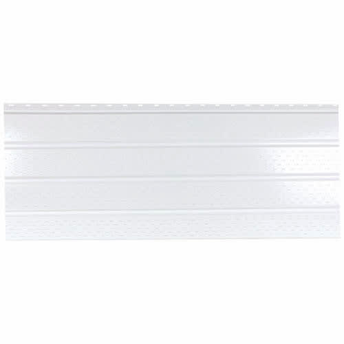 White Standard Gauge Aluminum Ventilated Soffit 16 in x 12 ft