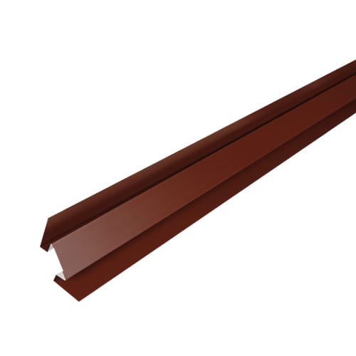 Country Red Aluminum Inside Corner Moulding 1/2 in.