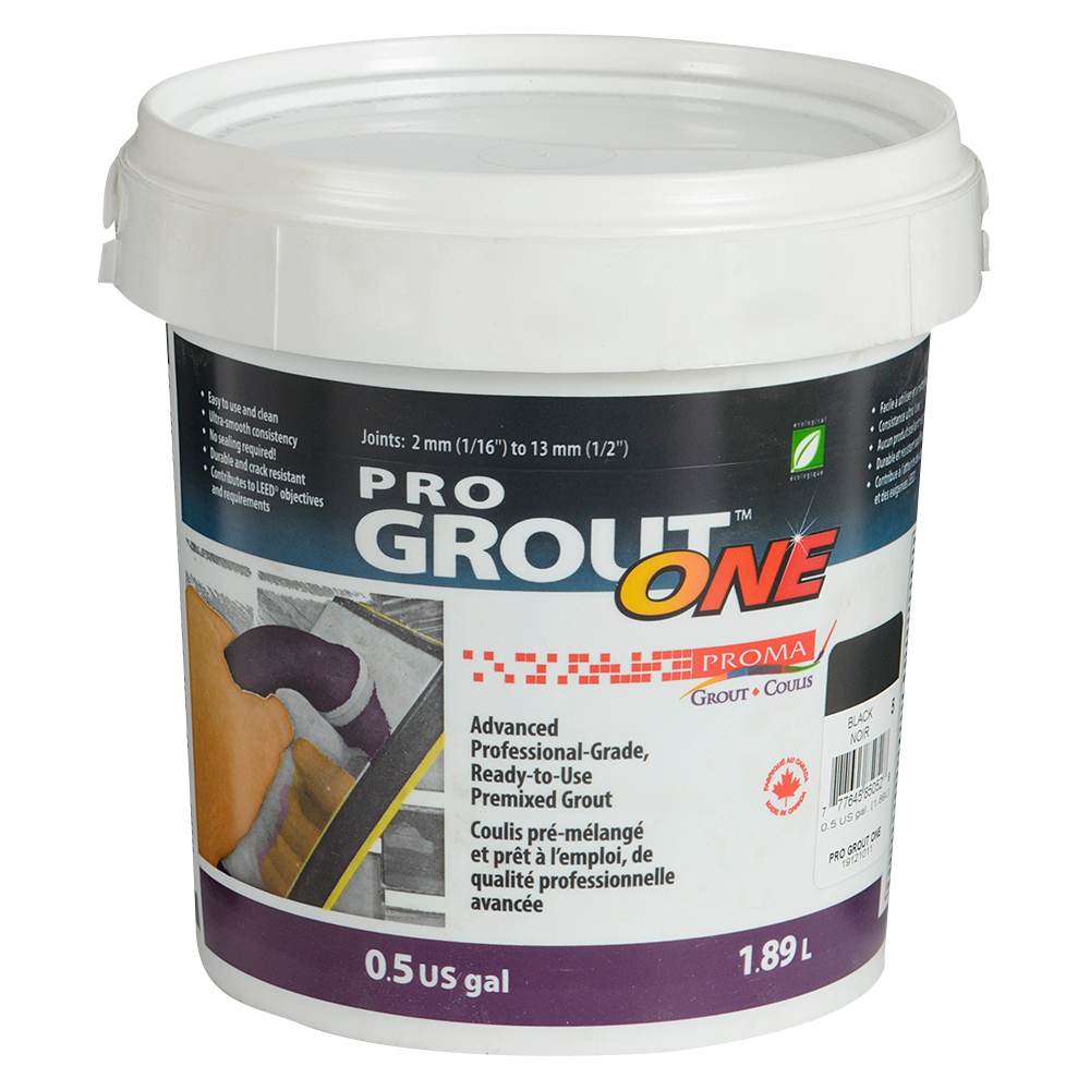 Coulis prêt à l'emploi Pro Grout ONE noir 1,89 L