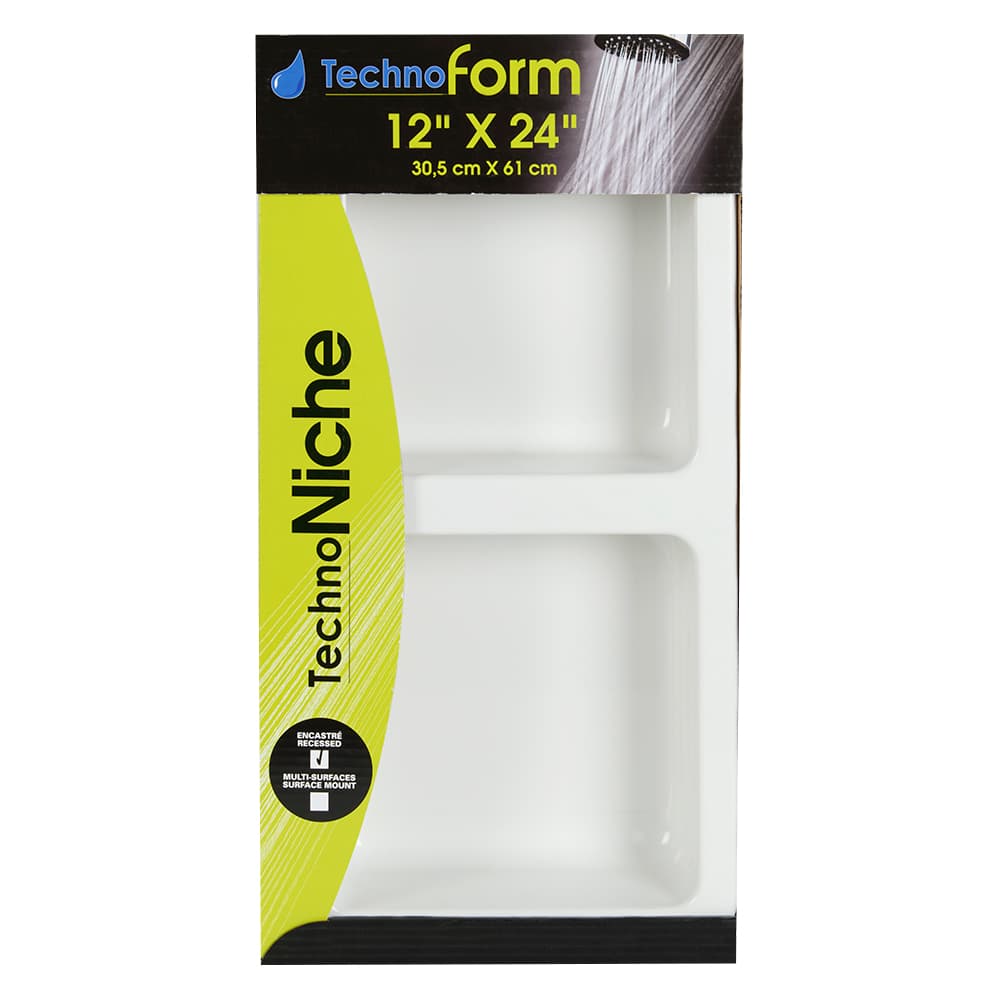 Niche pour douche 12 po x 24 po