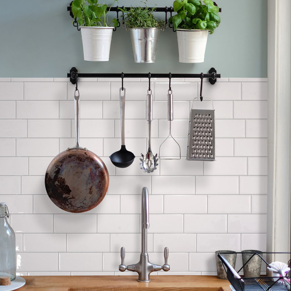 Tuiles adhésives Metro Campagnola 11 9/16 po x 8 3/8 po Pqt/4 SMART TILES 