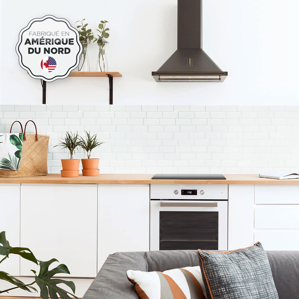 Tuiles adhésives Metro Campagnola 11 9/16 po x 8 3/8 po Pqt/4 SMART TILES 