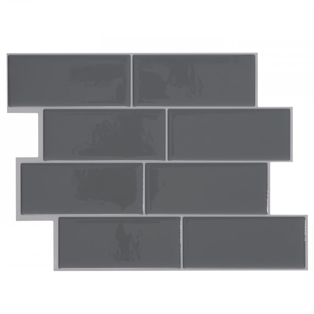 Mosaïque autoadhésive Metro Grigio 11 9/16 po x 8 3/8 Pqt/4