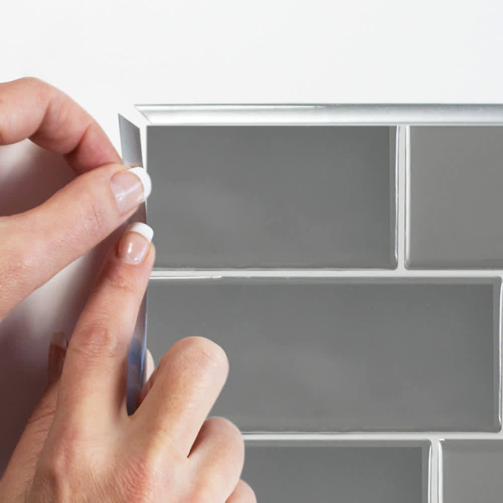 Mosaïque autoadhésive Metro Grigio 11 9/16 po x 8 3/8 Pqt/4