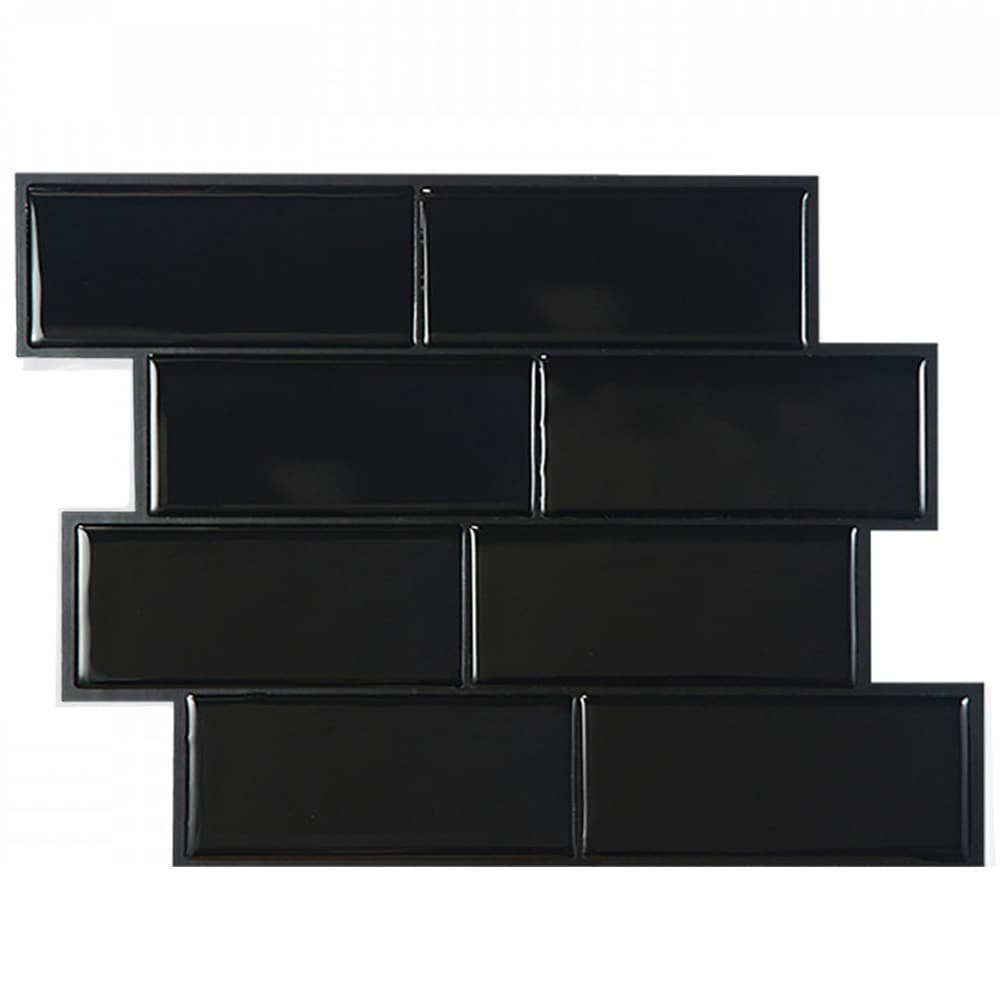 Mosaïque autoadhésive Metro Nero 11 9/16 po x 8 3/8 Pqt/4