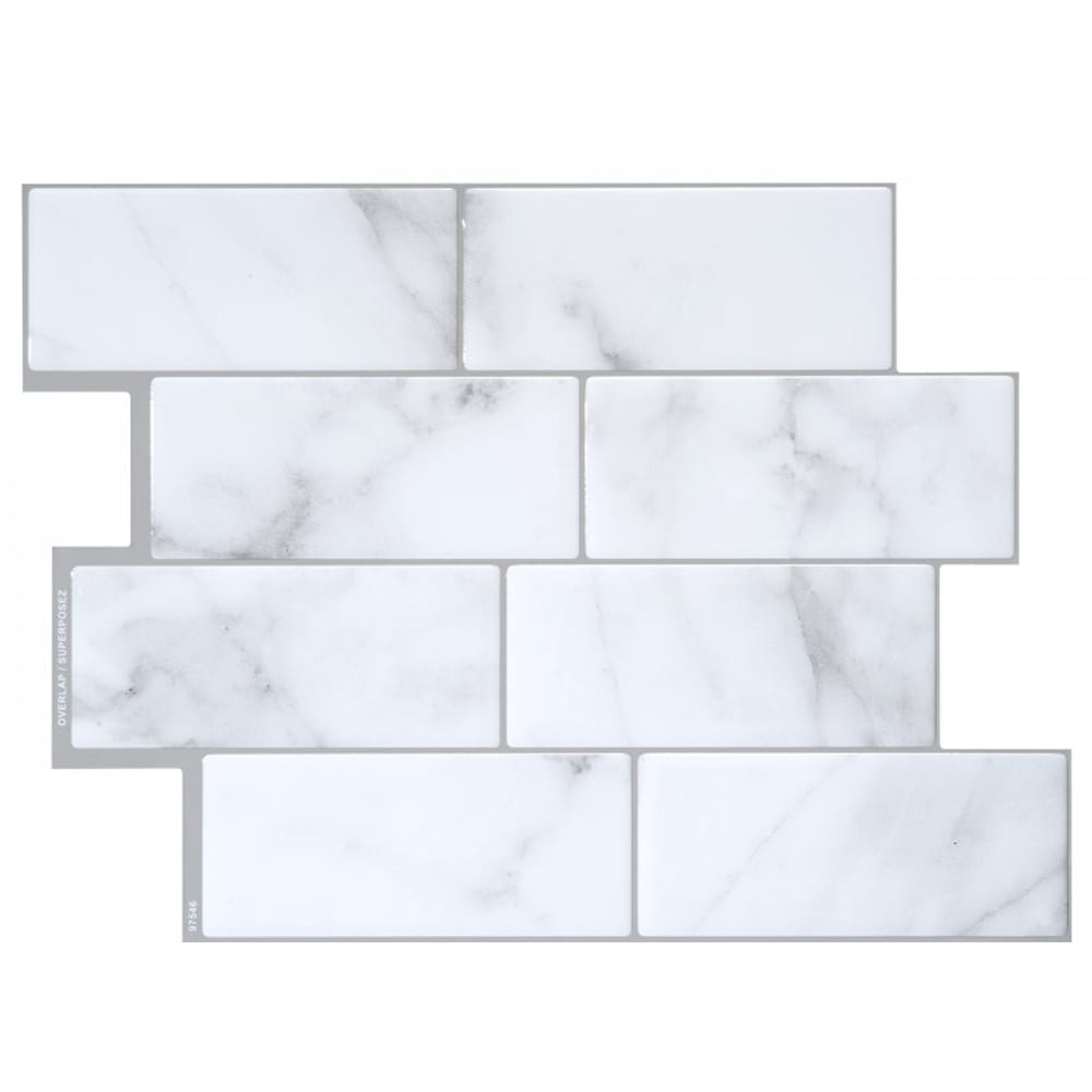 Mosaïque autoadhésive Metro Carrera 11 9/16 po x 8 3/8 Pqt/4