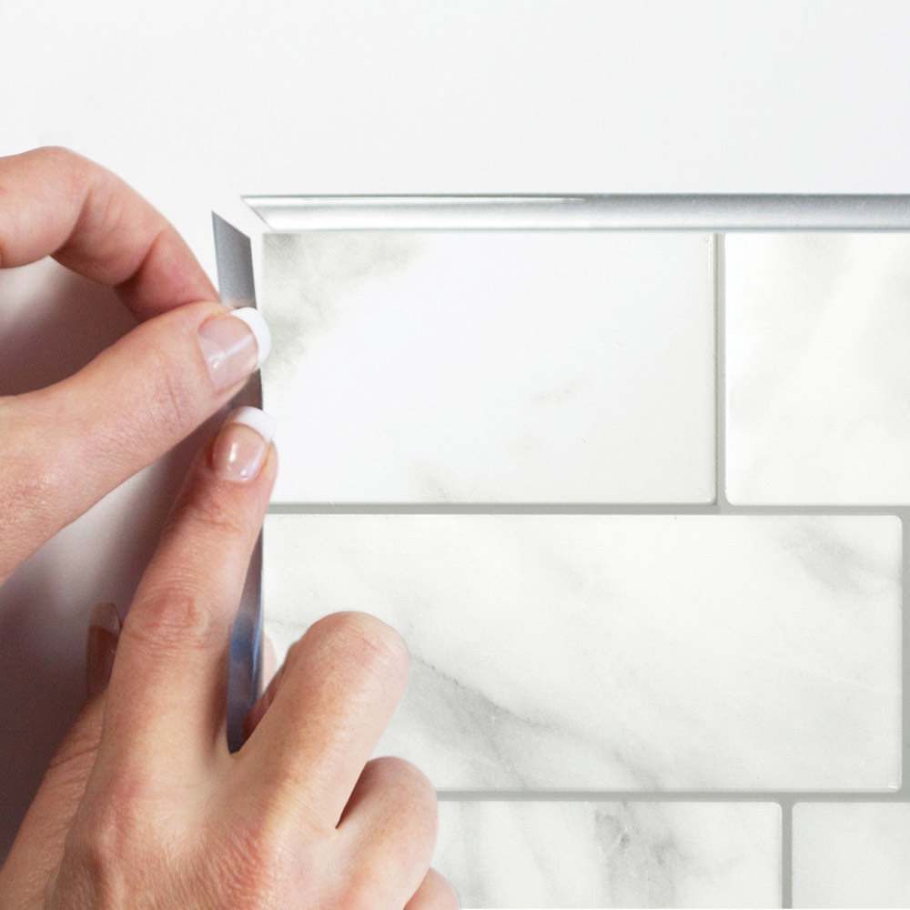 Mosaïque autoadhésive Metro Carrera 11 9/16 po x 8 3/8 Pqt/4