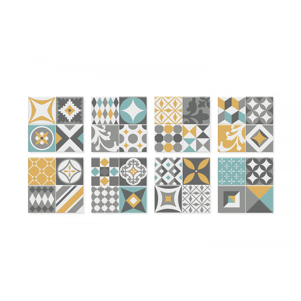 Mosaïque autoadhésive Vintage Cadiz 9 po x 9 po Pqt/4