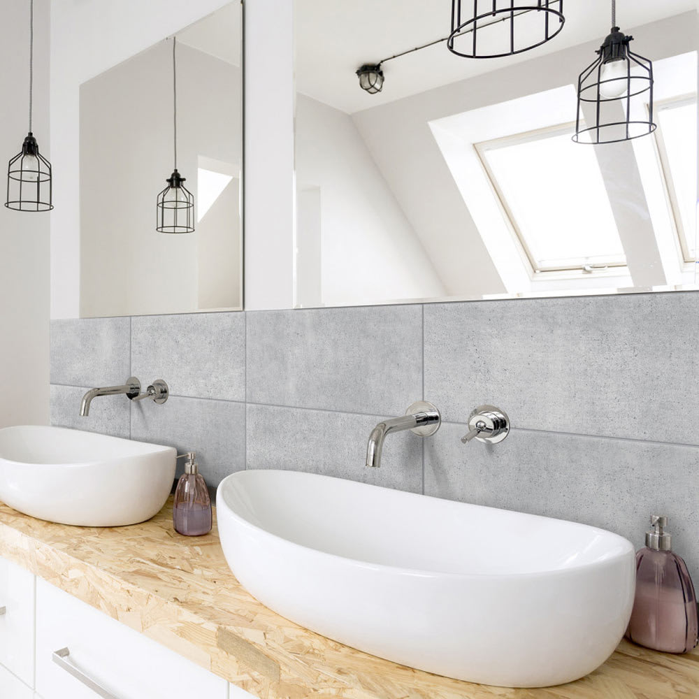 Mosaïque autoadhésive Blok Gris 22 9/16 po x 11 9/16 po Pqt/2