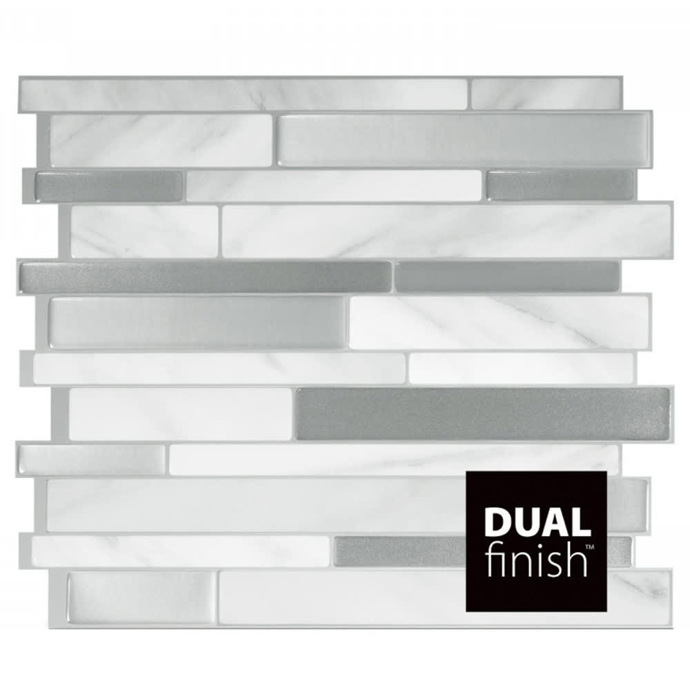 Mosaïque autoadhésive Milano Carrera 11 9/16 po x 9 5/8 po Pqt/4