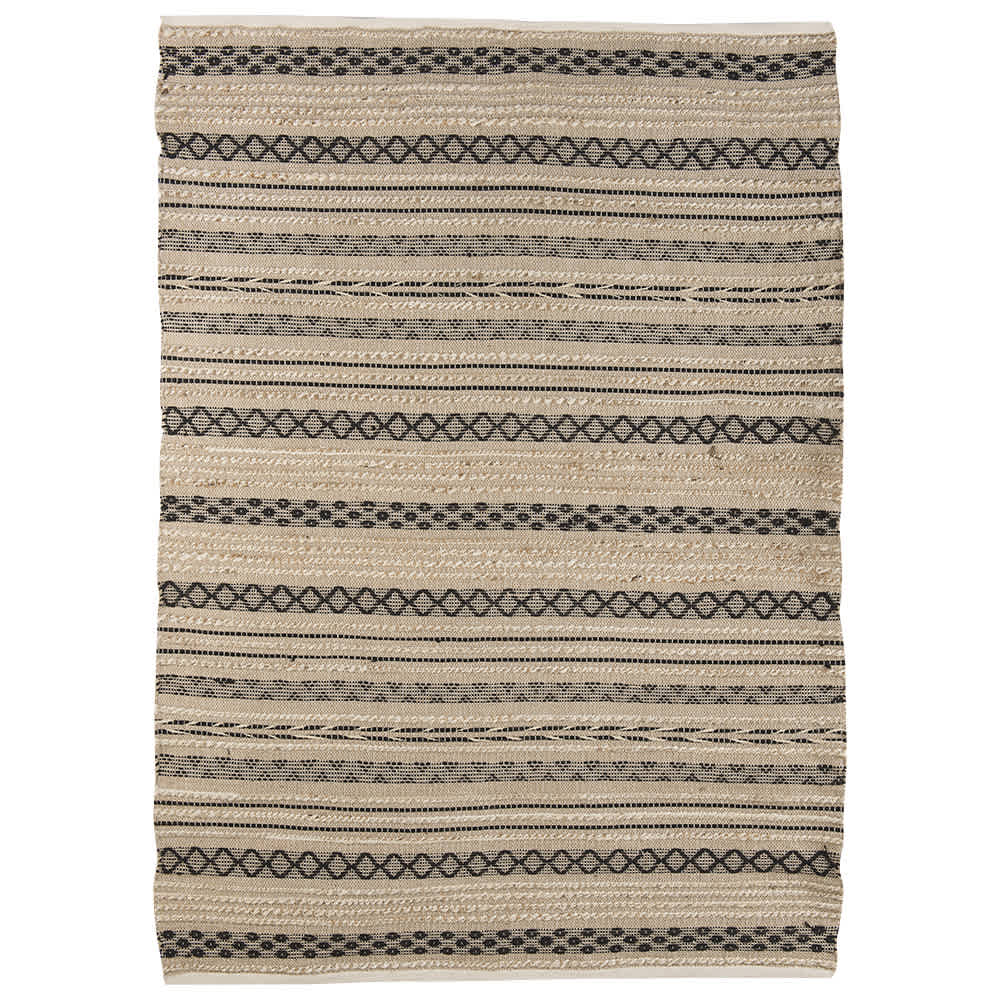 Cotton & Jute Interior Rug 5 ft. x 7 ft. Black