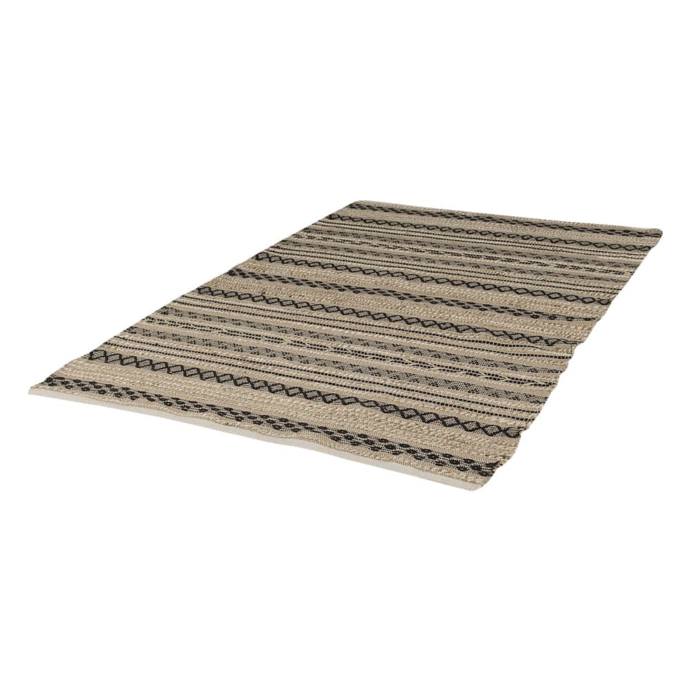 Cotton & Jute Interior Rug 5 ft. x 7 ft. Black