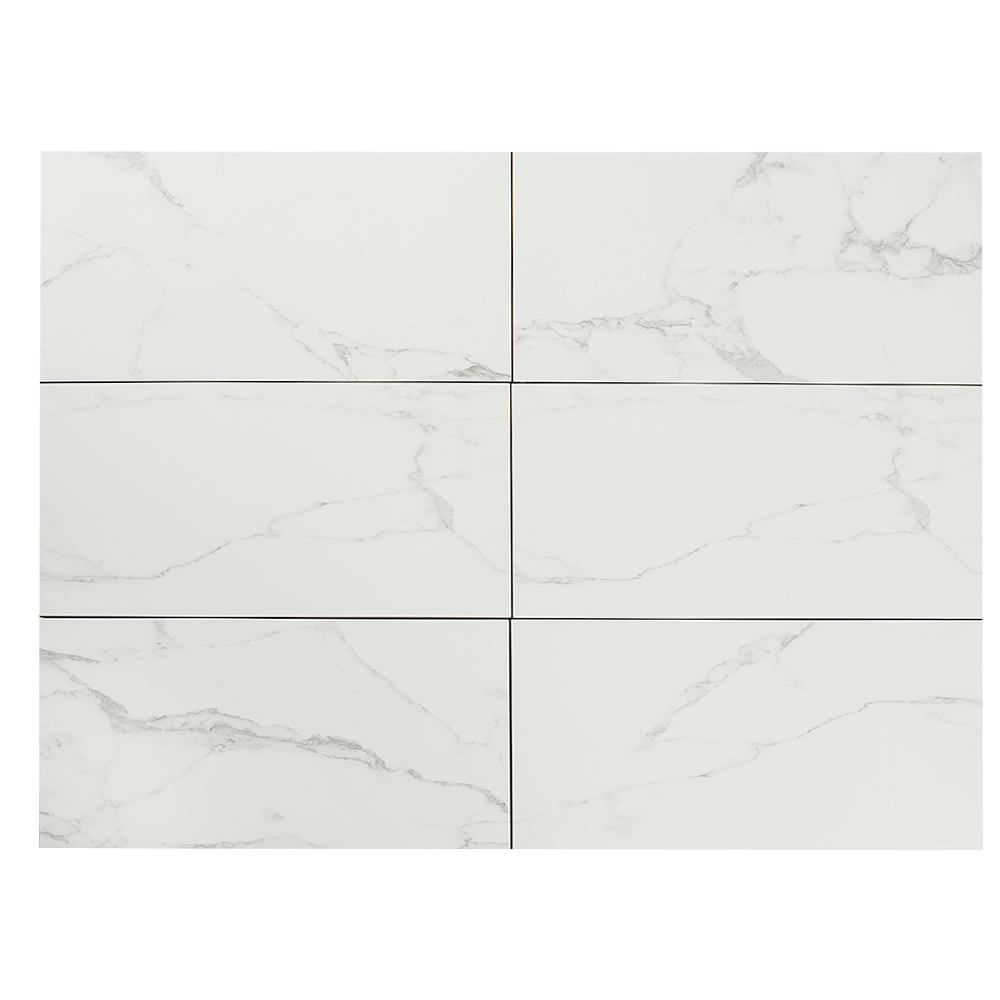 Carreaux de porcelaine Statuary blanc 12&nbsp;po&nbsp;x&nbsp;24&nbsp;po